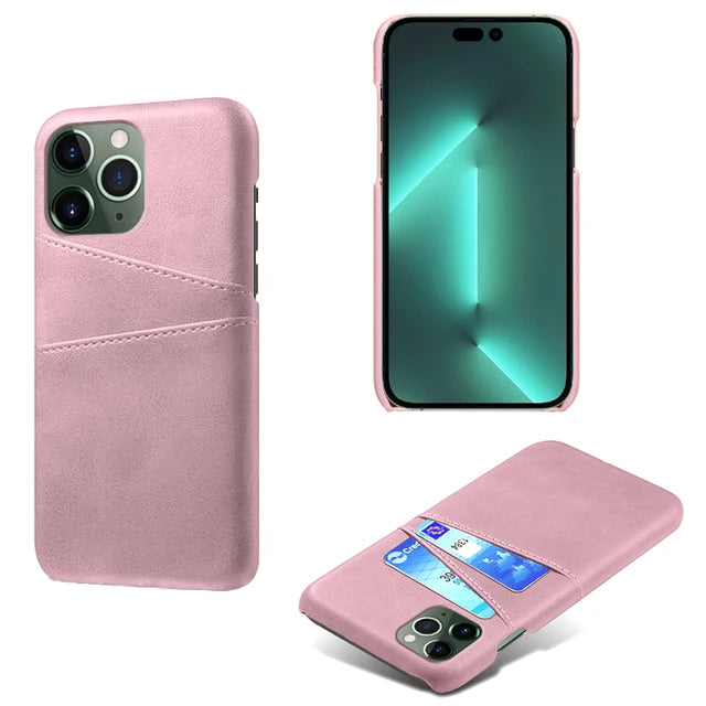Luxury PU Leather Card Slots Case