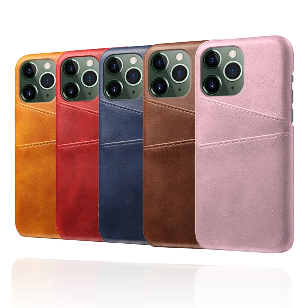 Luxury PU Leather Card Slots Case