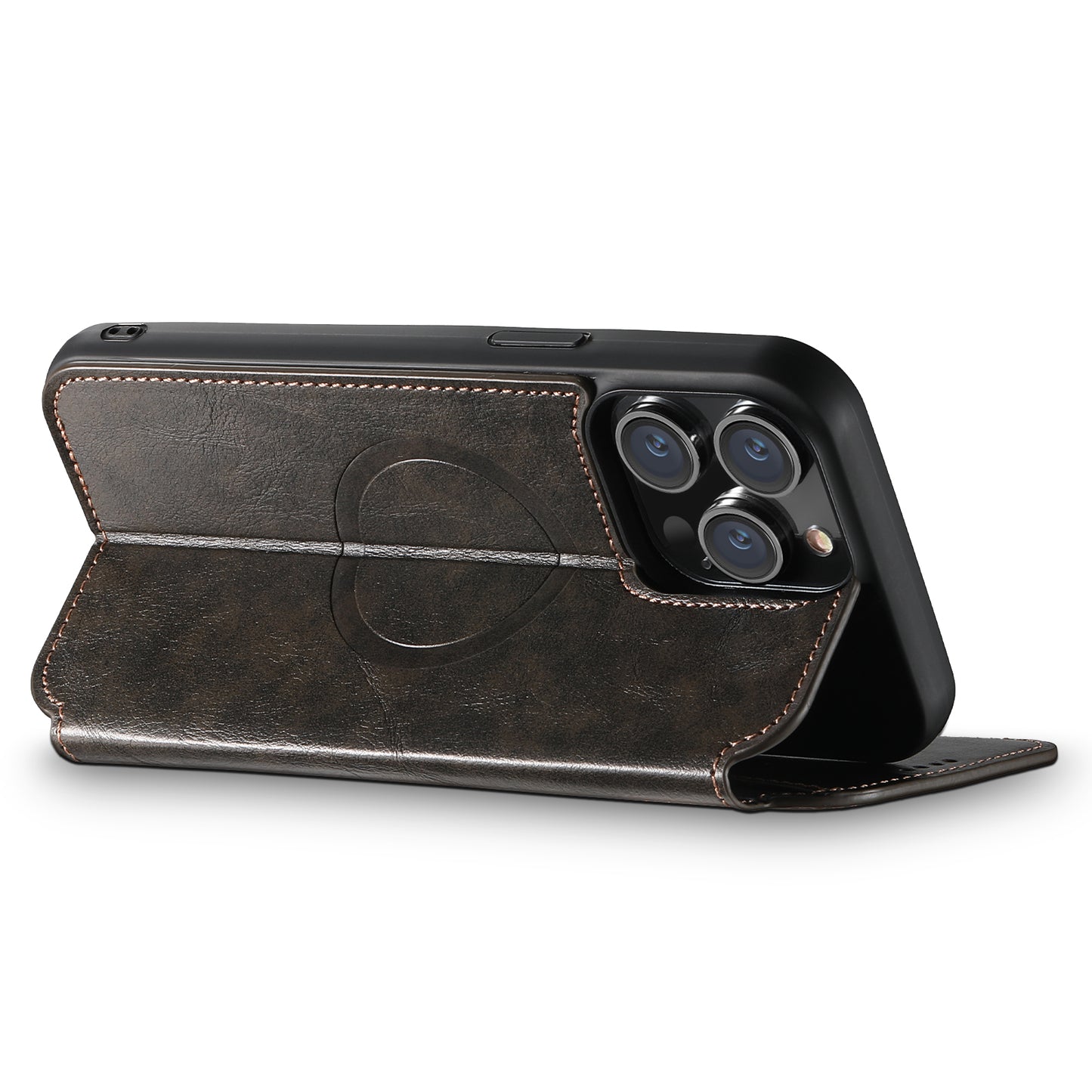 Vintage Magsafe Wallet Flip Case for iPhone
