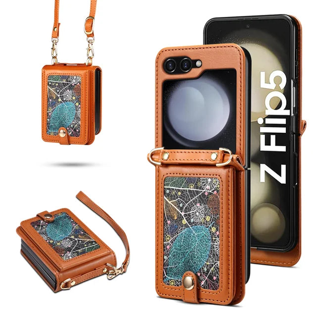 Luxury Brand Leather Crossbody Phone Case