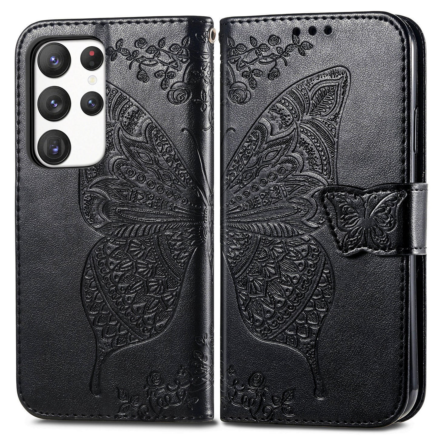 2-in-1 abnehmbare Leder-Brieftaschenhülle für Samsung Galaxy