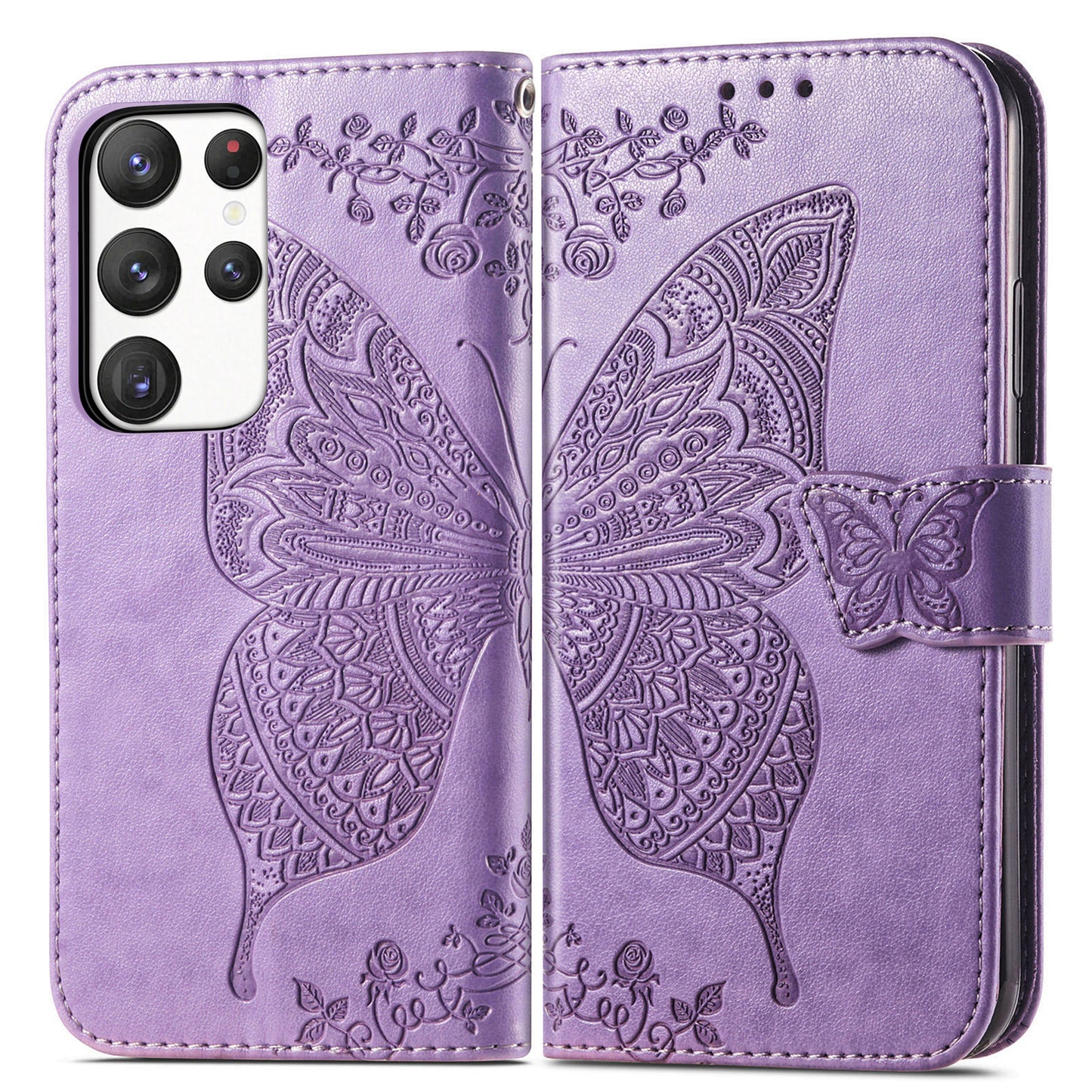2-in-1 abnehmbare Leder-Brieftaschenhülle für Samsung Galaxy