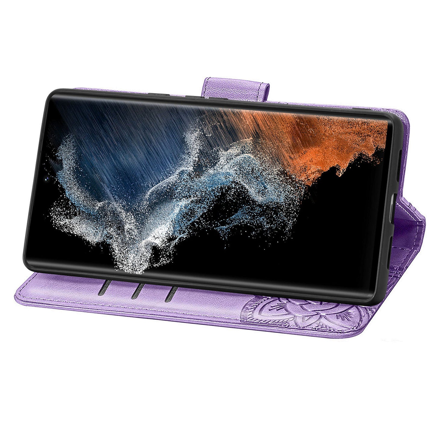 2-in-1 abnehmbare Leder-Brieftaschenhülle für Samsung Galaxy