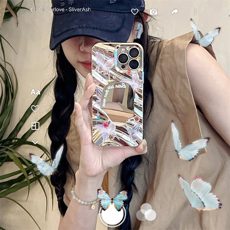 Butterfly Mirror Soft iPhone Case