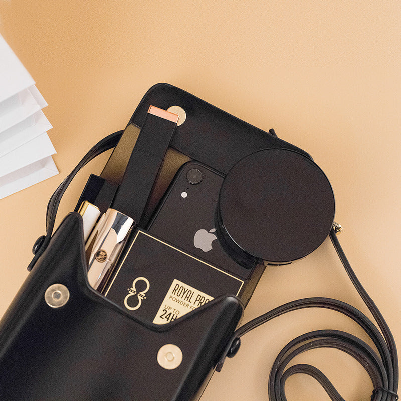 Elegant Flap Crossbody Bag – Compact Leather Handbag for Women