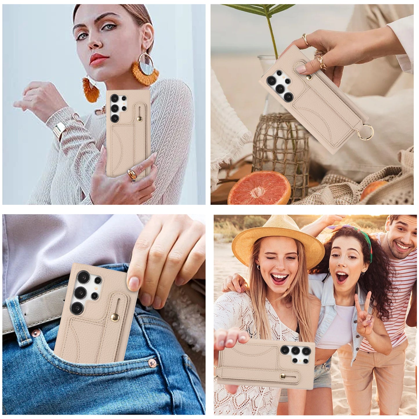 Litchi pattern mobile phone case for Samsung