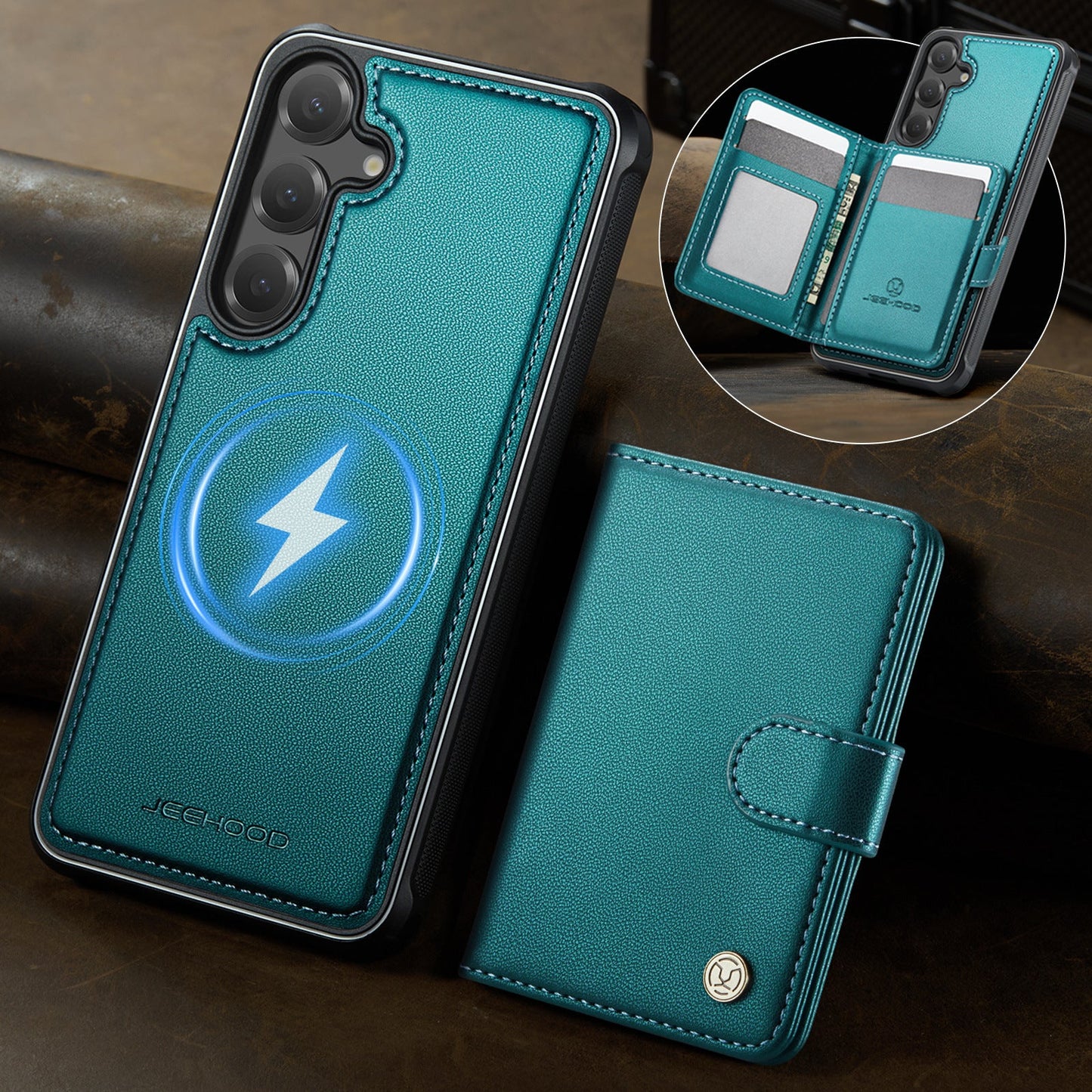 Detachable Magsafe Card Holder Phone Case for Samsung