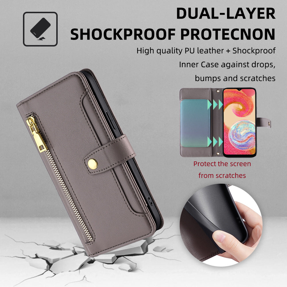 Crossbody Zipper Phone Case For Galaxy A