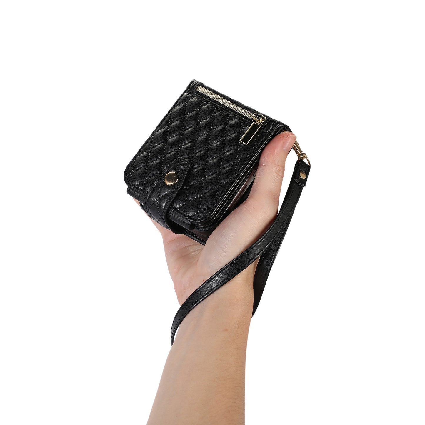 Luxury Crossbody Wallet Case For Galaxy Z Flip