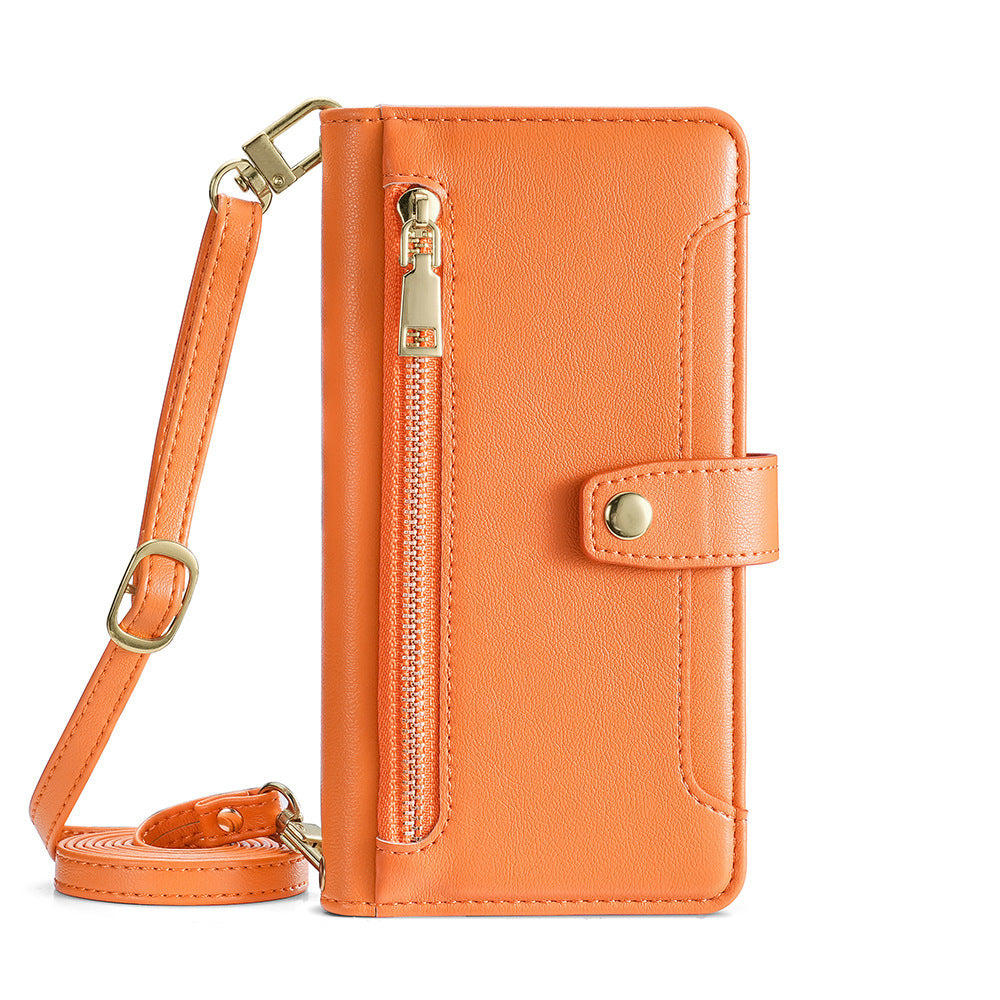 Crossbody Zipper Phone Case For Galaxy A