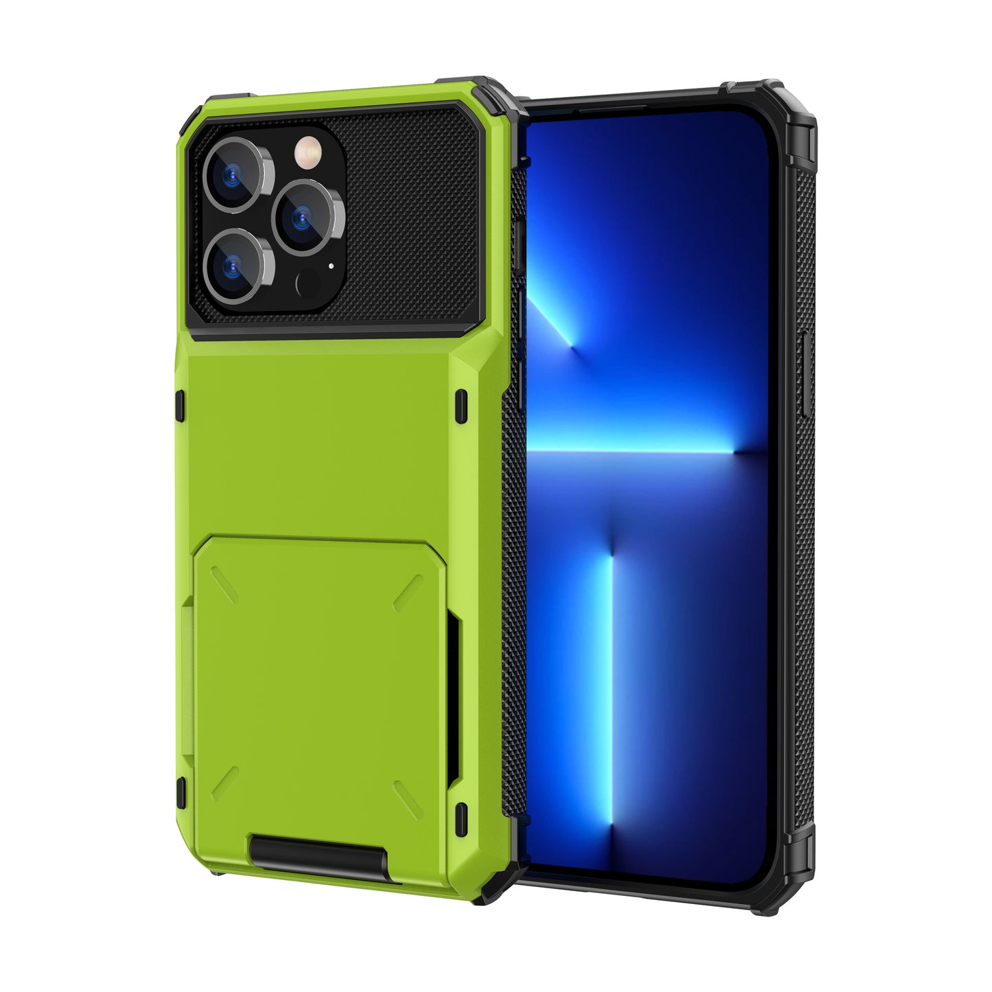 Hybrid-Wallet-Hülle mit 5 Kartenfächern und zweilagigem Schutz für das iPhone