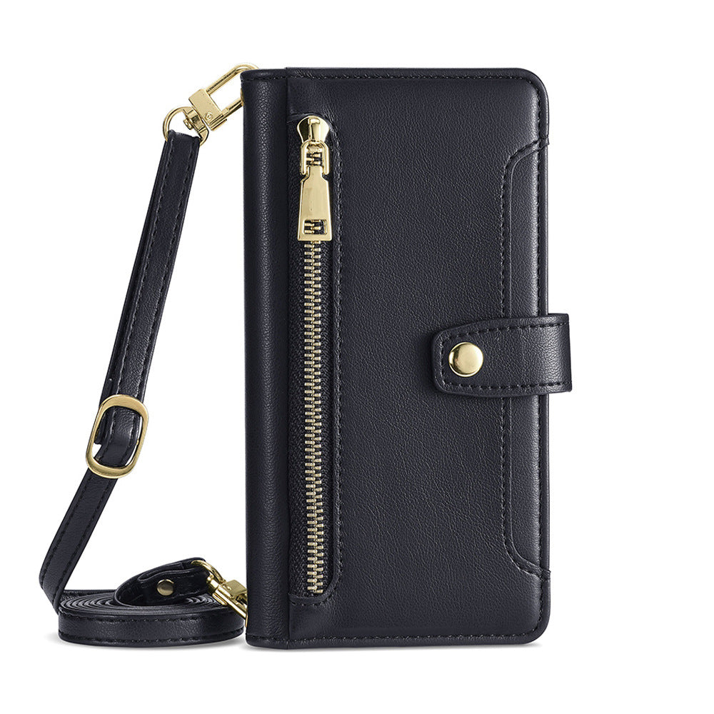 Crossbody Zipper Phone Case For Galaxy A