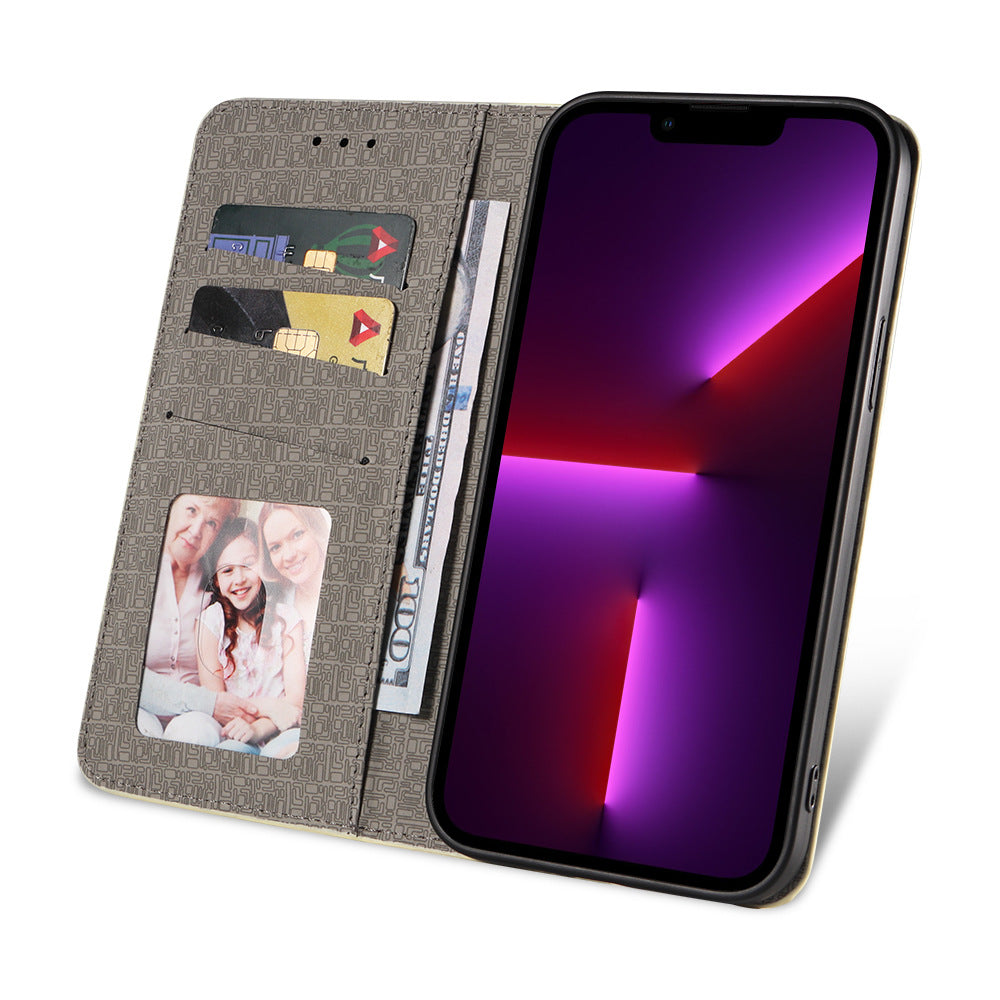 Plaid Flip Phone Case for iPhone