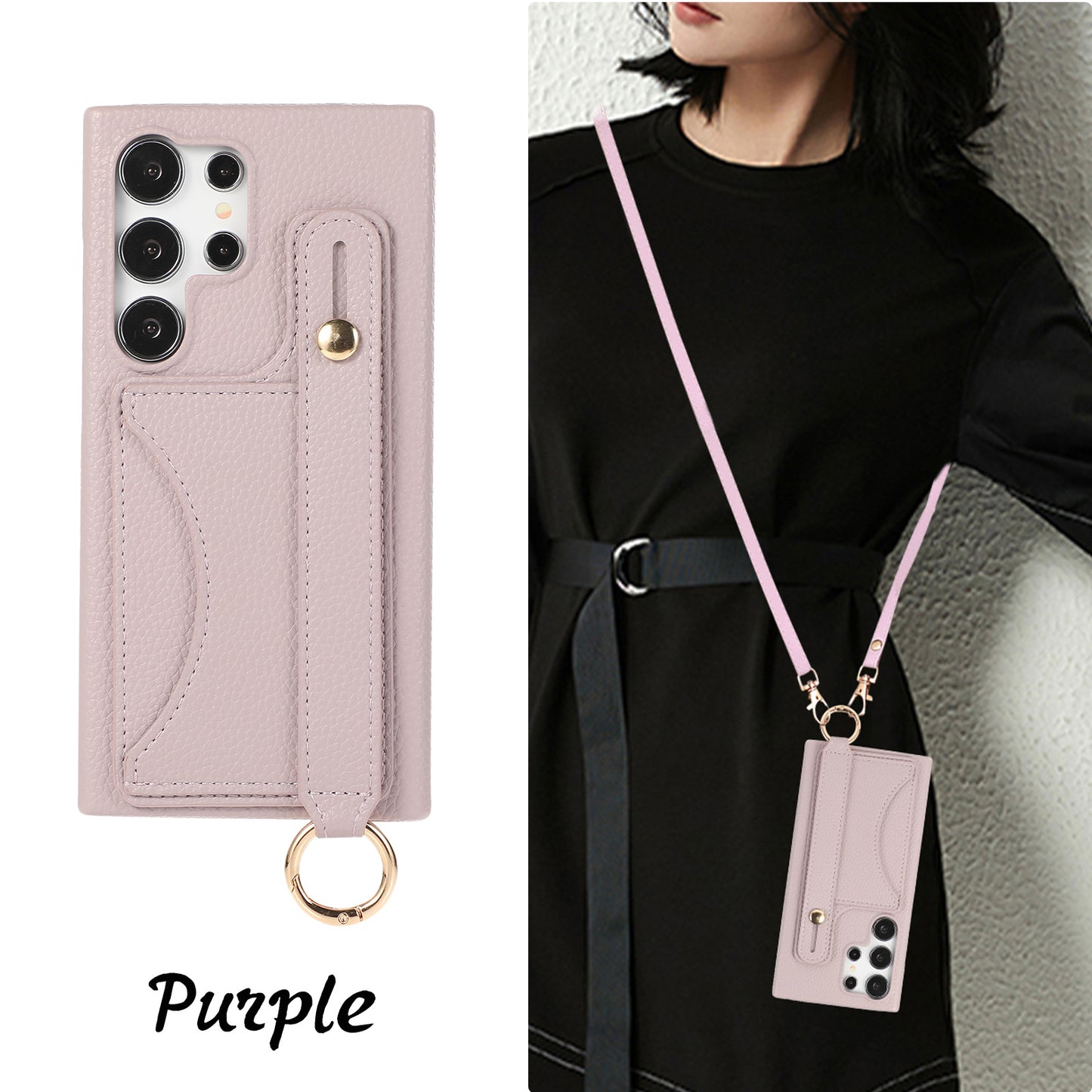 Litchi pattern mobile phone case for Samsung