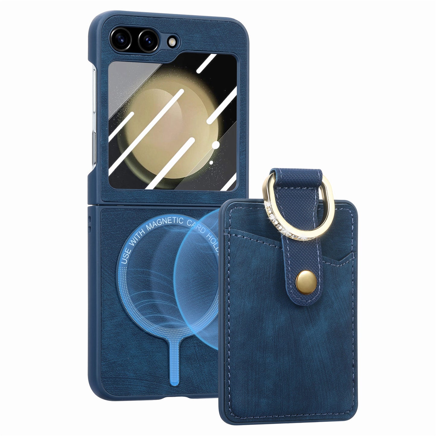 Magnetic Wallet Case For Galaxy Z Flip