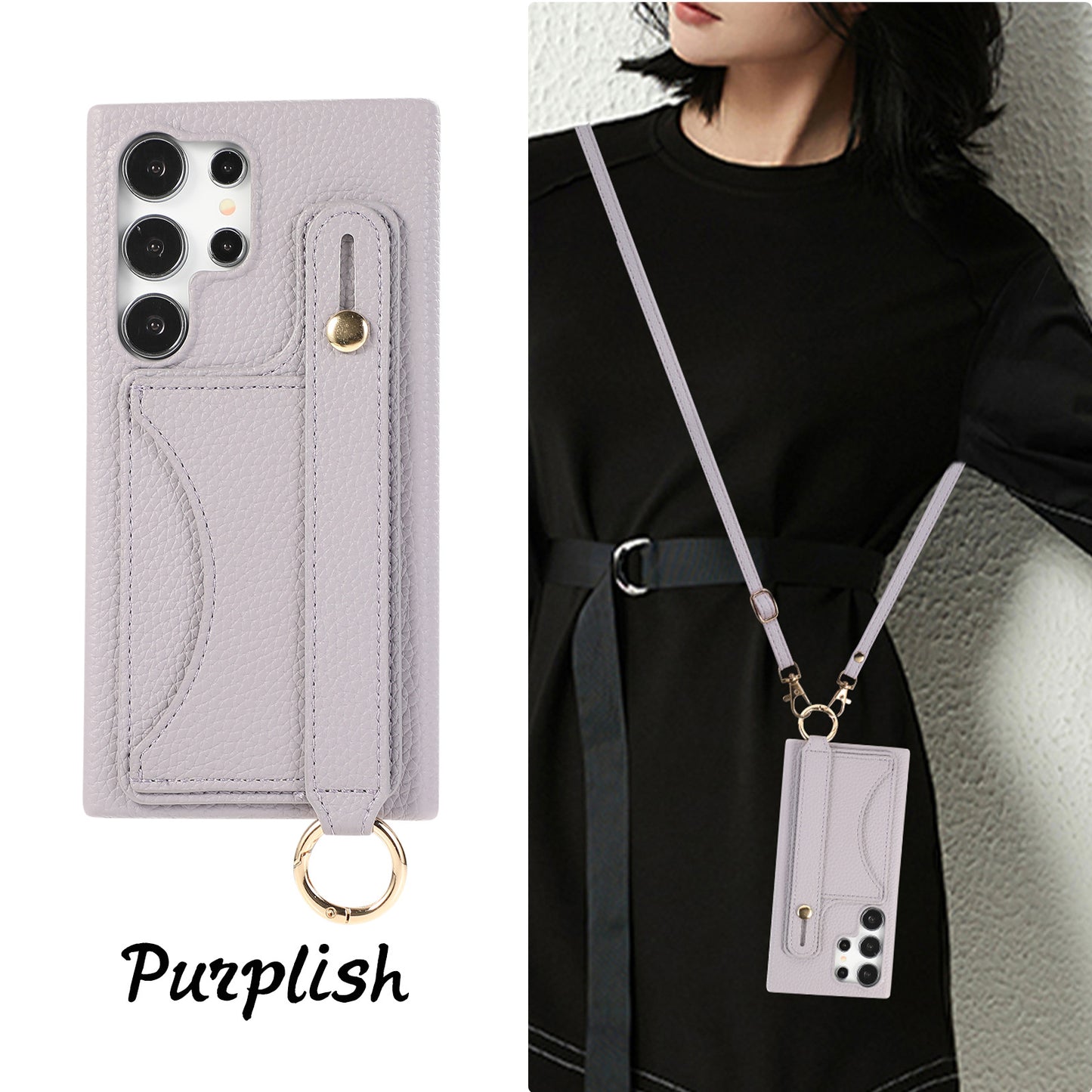 Litchi pattern mobile phone case for Samsung