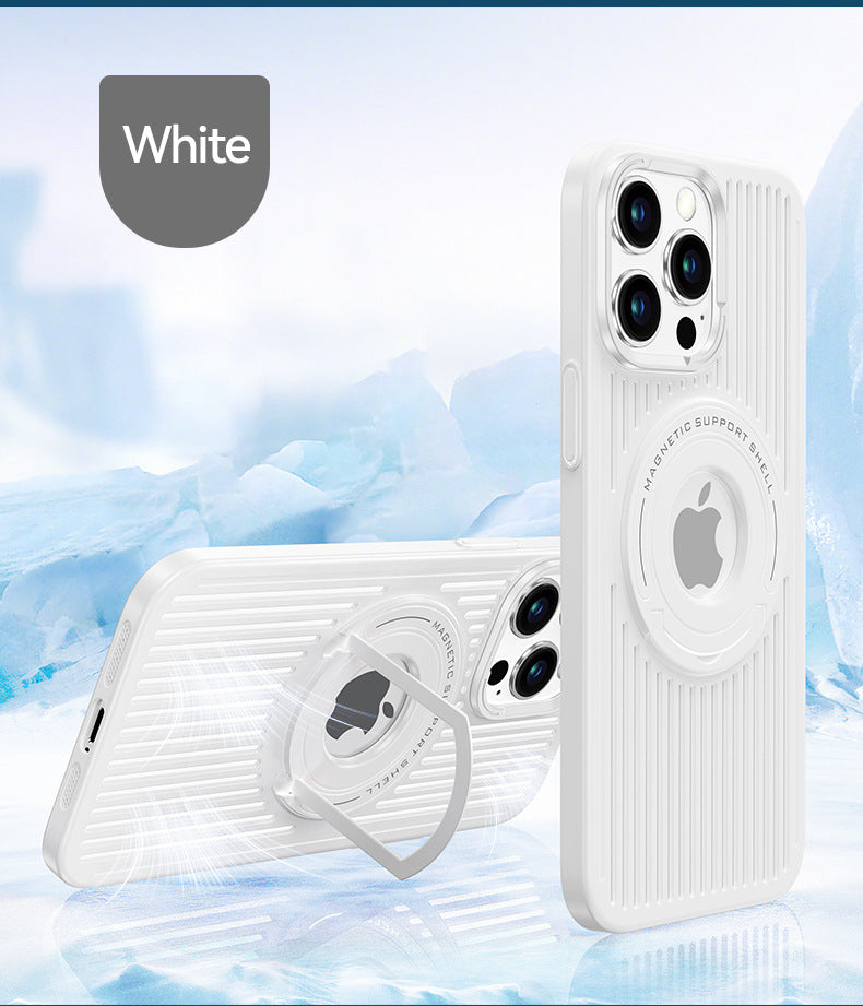 Ventilated with Hidden Stand and Magsafe Case for iPhone