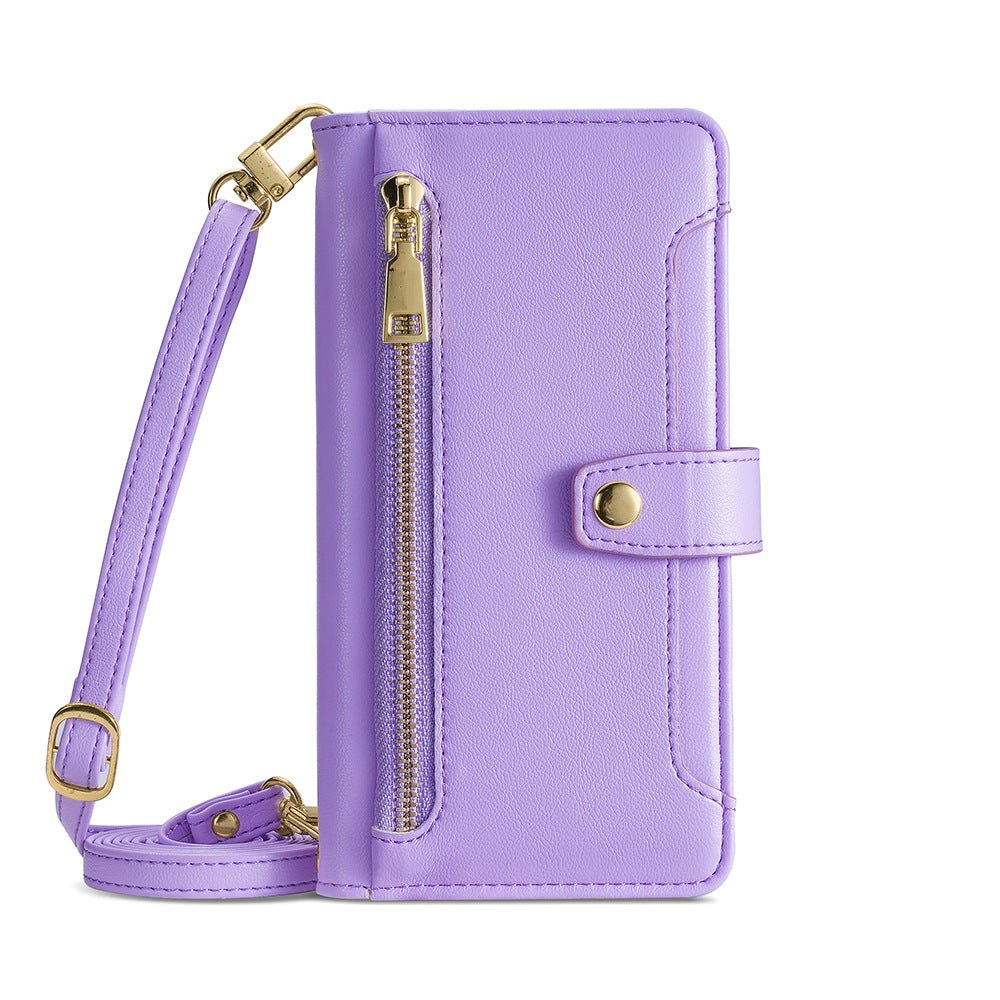 Crossbody Zipper Phone Case For Galaxy A