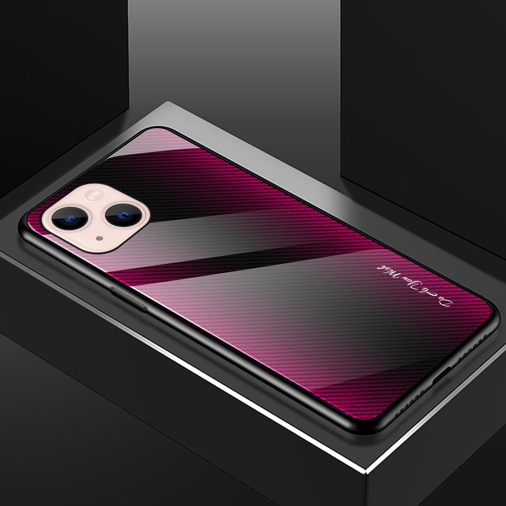 Gradient Texture Glass Case for iPhone