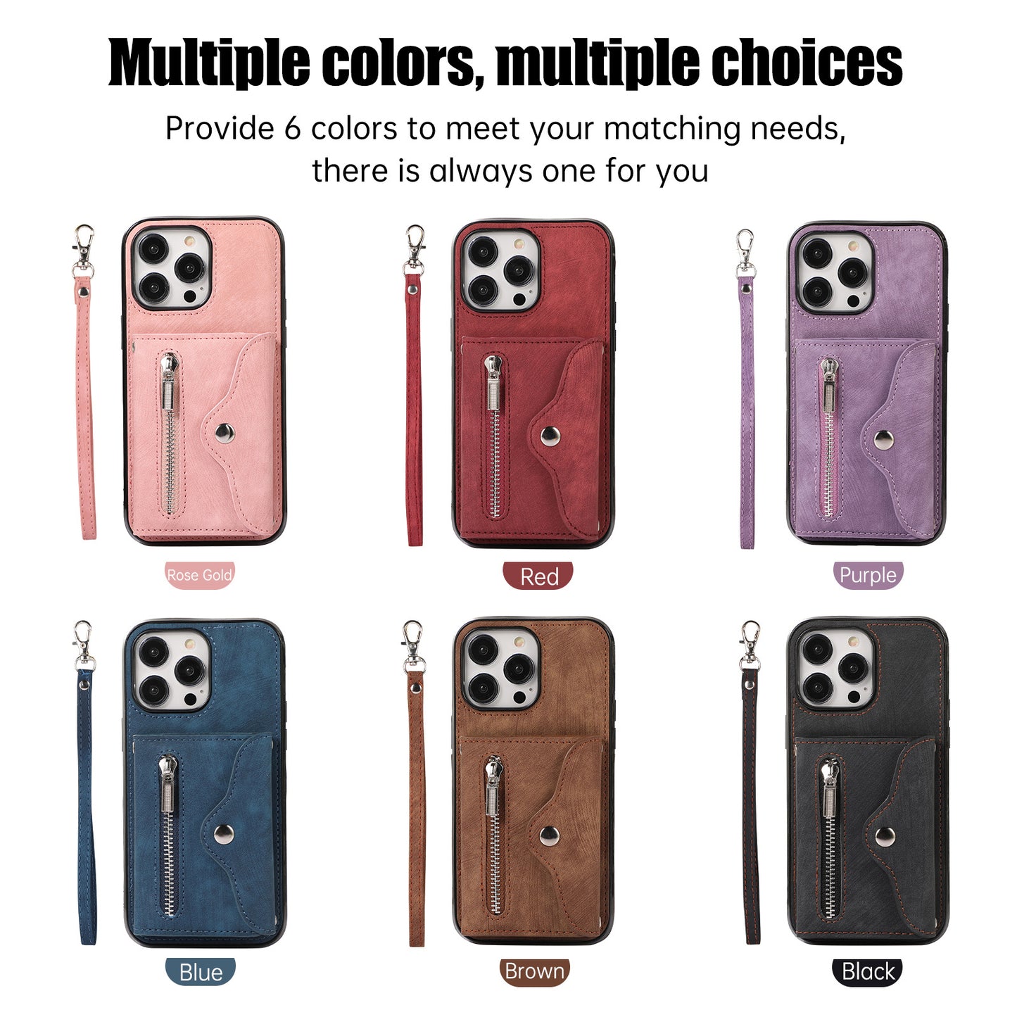 RFID Skin Touch Wallet Phone Case for iPhone