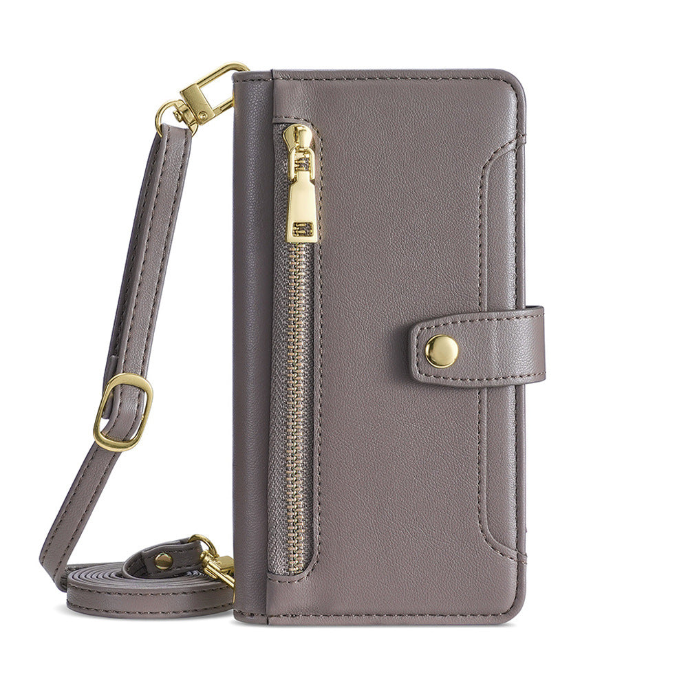 Crossbody Zipper Phone Case For Galaxy A