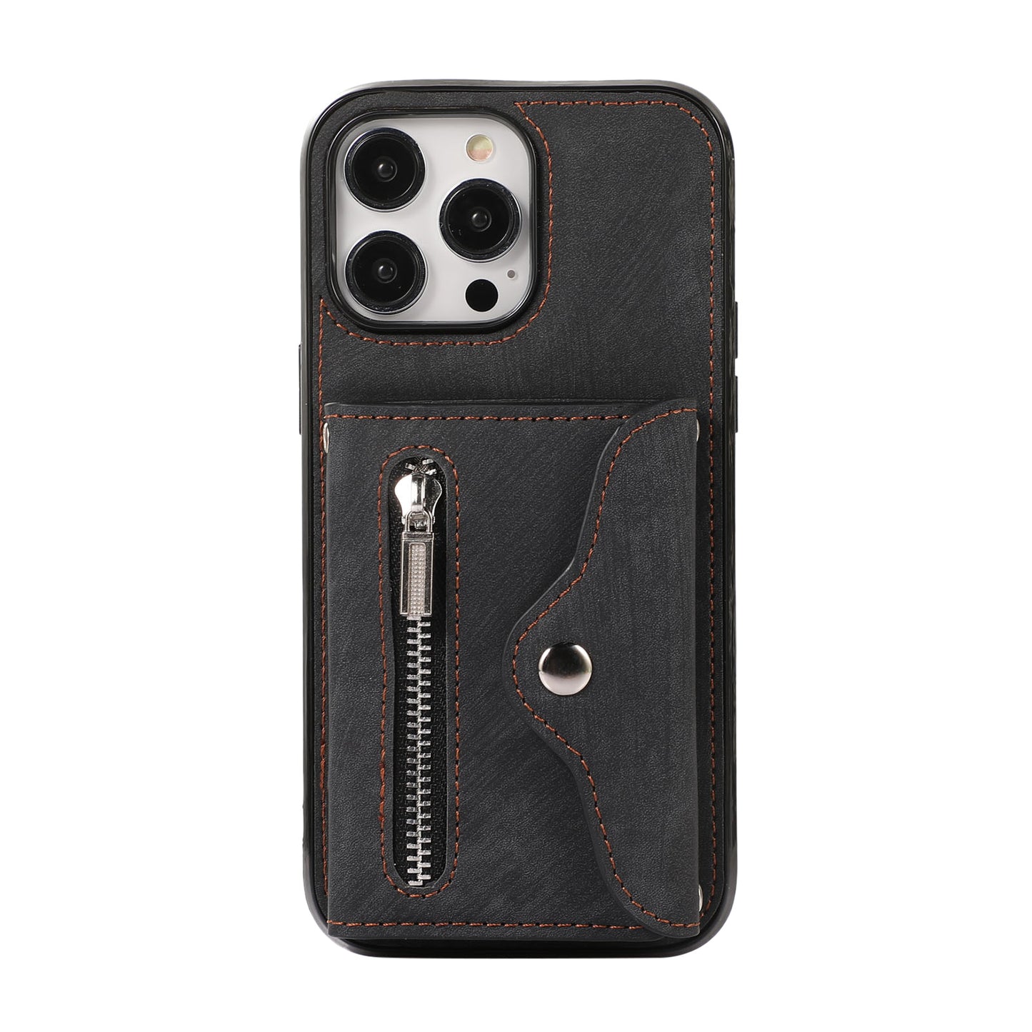 RFID Skin Touch Wallet Phone Case for iPhone