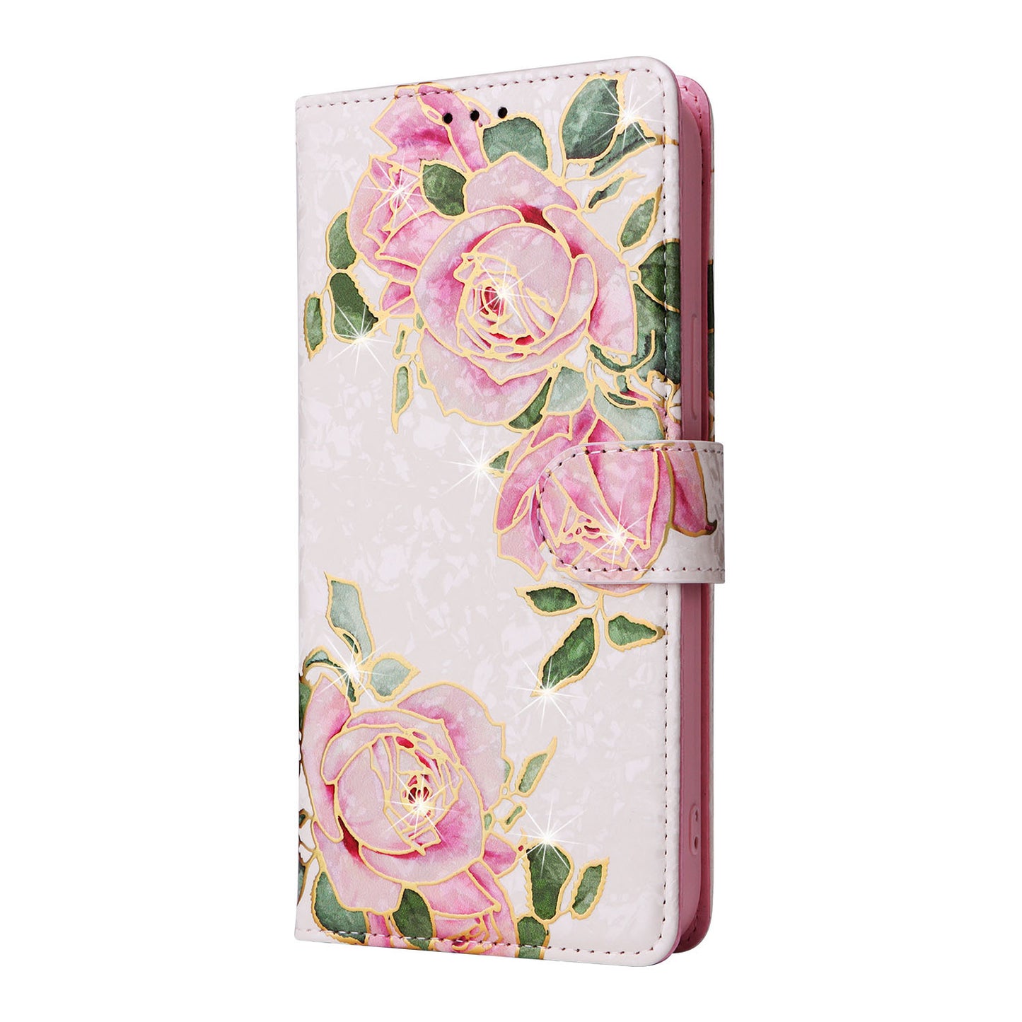 Anti-theft Brush Stamping Leather Flip Phone Case
