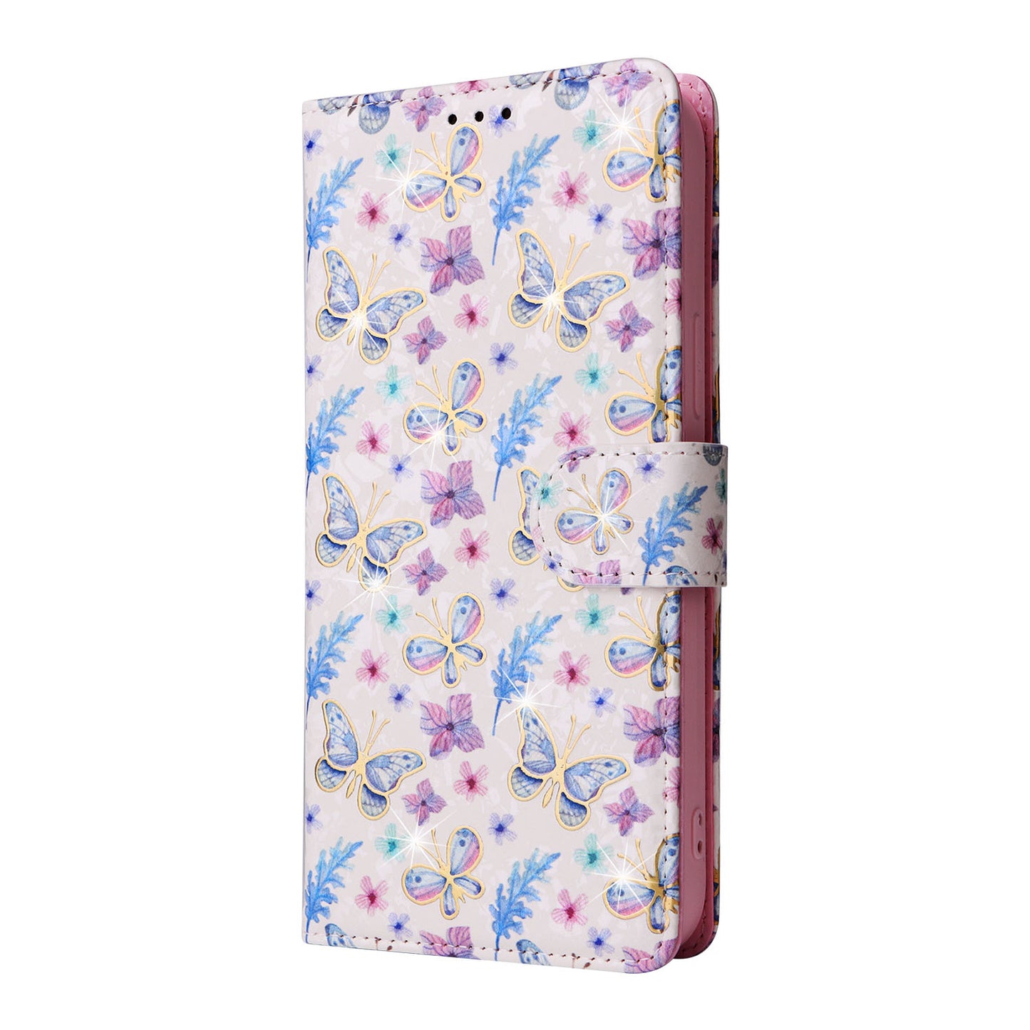 Anti-theft Brush Stamping Leather Flip Phone Case