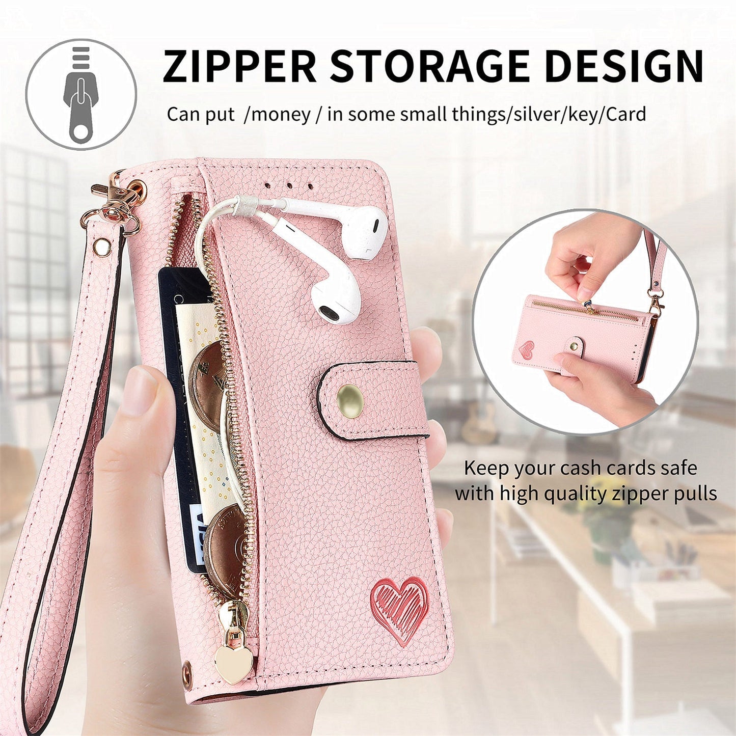 RFID Crossbody Wallet Flip Case for Google Pixel