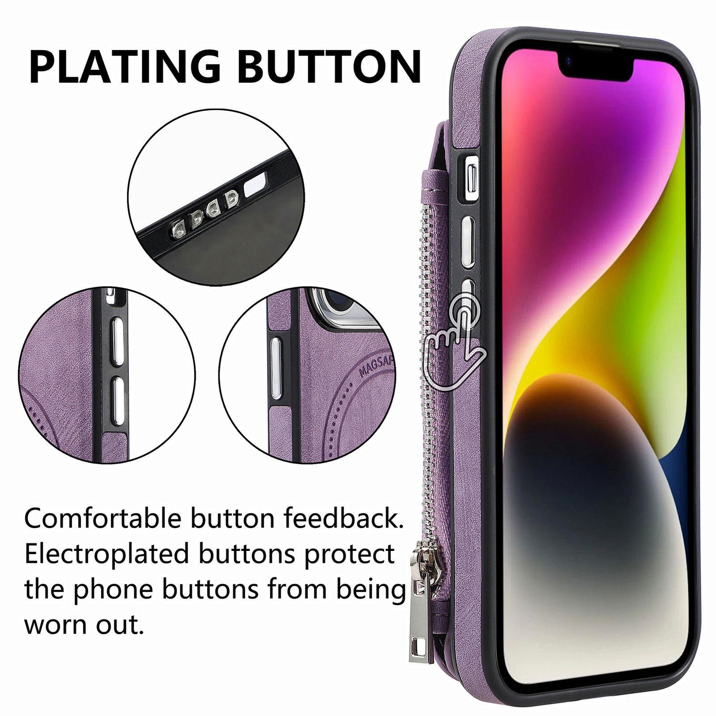 Versatile Magsafe Zipper Case for iPhone