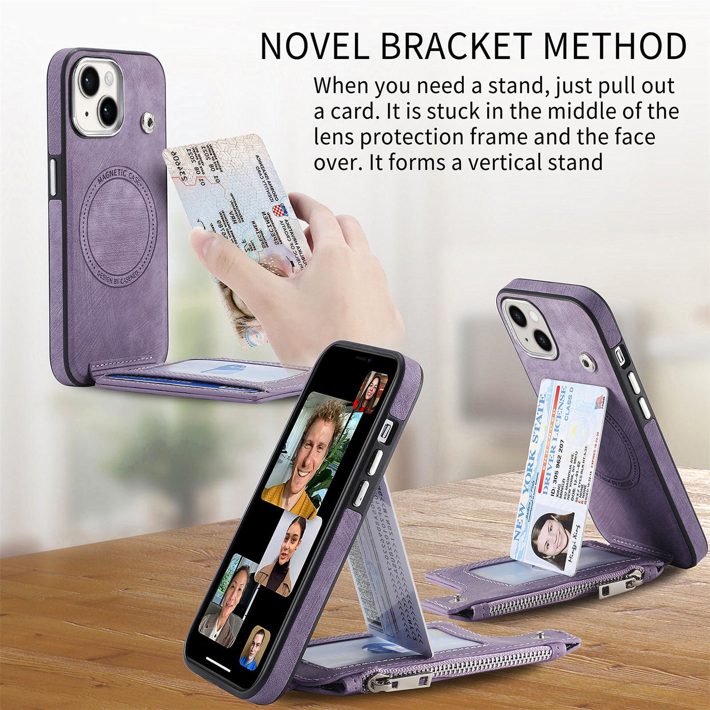 Versatile Magsafe Zipper Case for iPhone