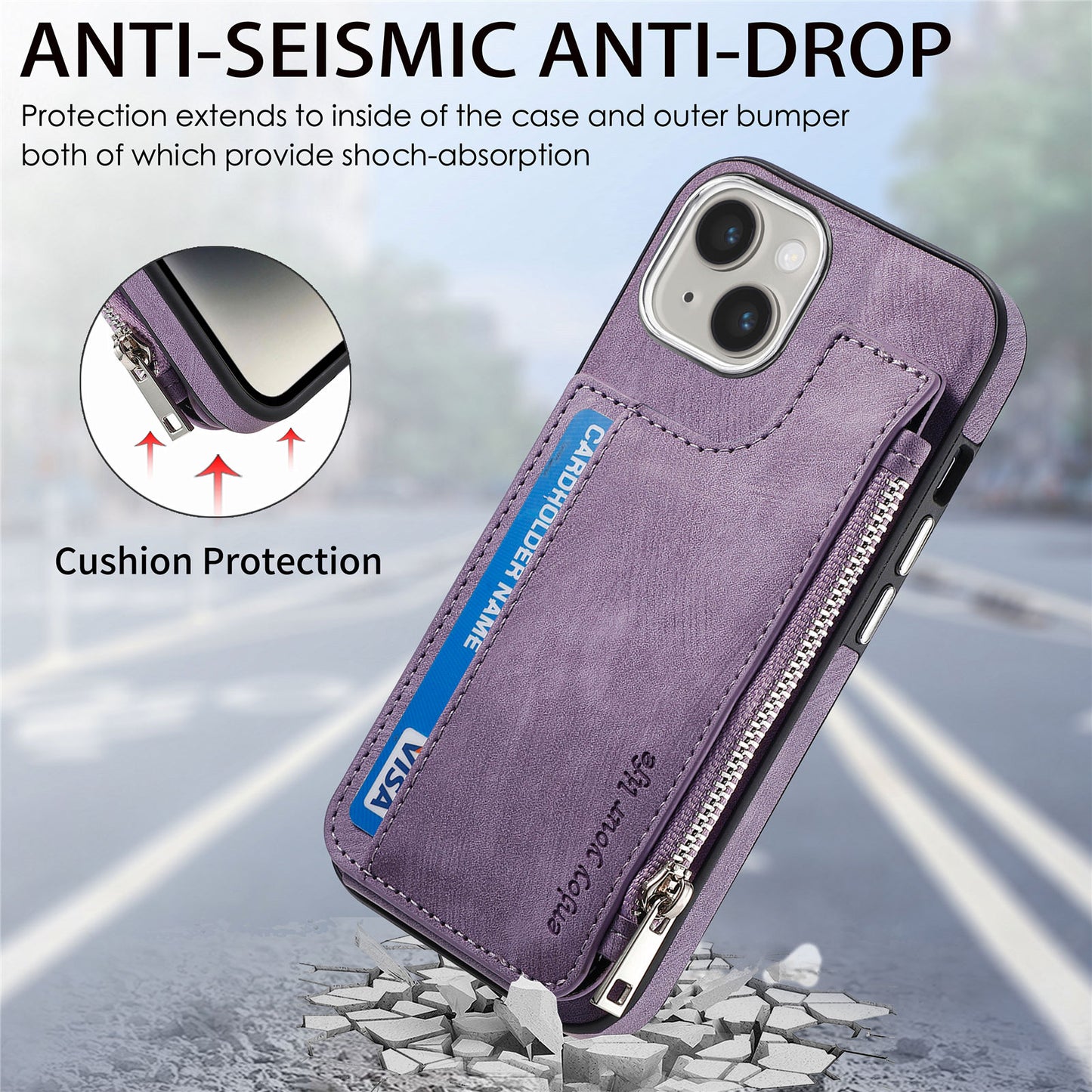 Versatile Magsafe Zipper Case for iPhone