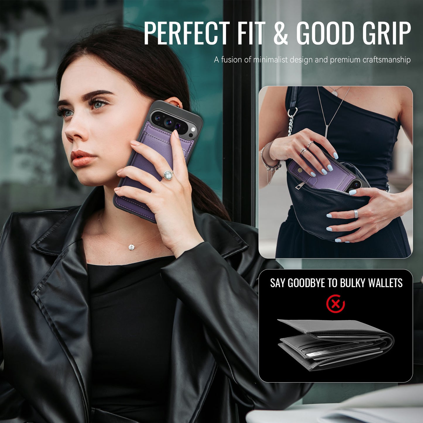 Detachable Magsafe Card Holder Phone Case for Google Pixel
