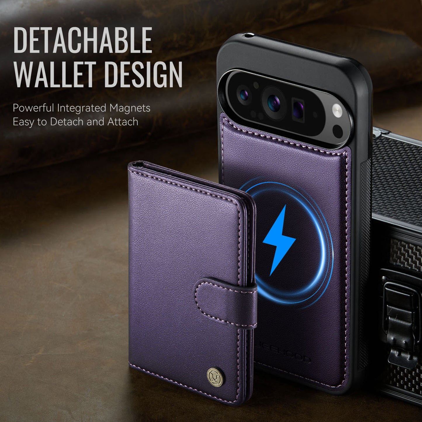 Detachable Magsafe Card Holder Phone Case for Google Pixel