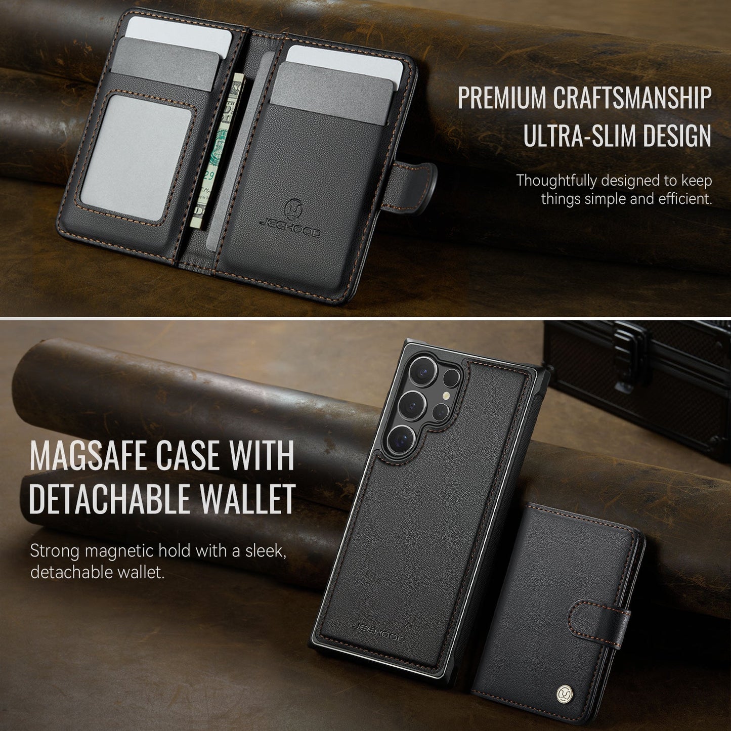 Detachable Magsafe Card Holder Phone Case for Samsung