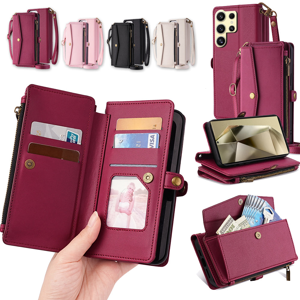 Versatile High-Capacity Wallet Phone Case for Samsung Galaxy A