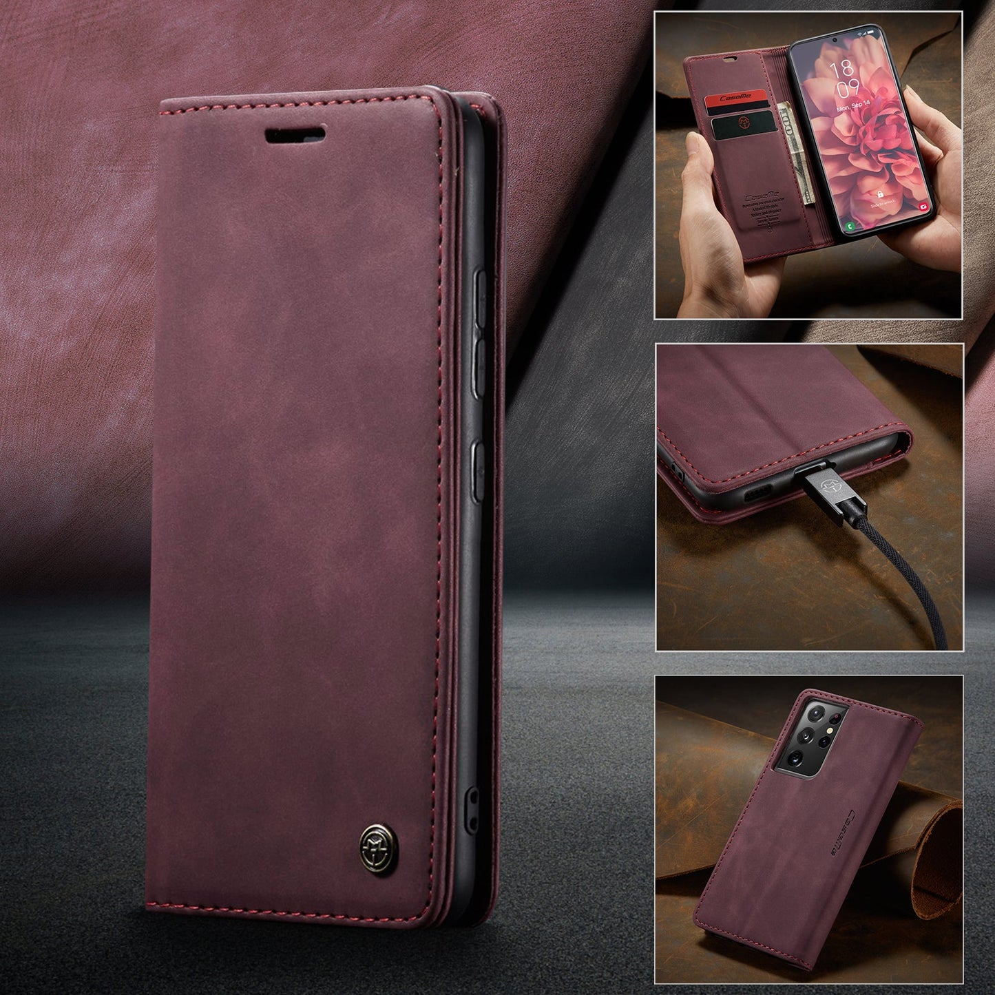 Multi-Function Retro Wallet Case for Samsung Galaxy