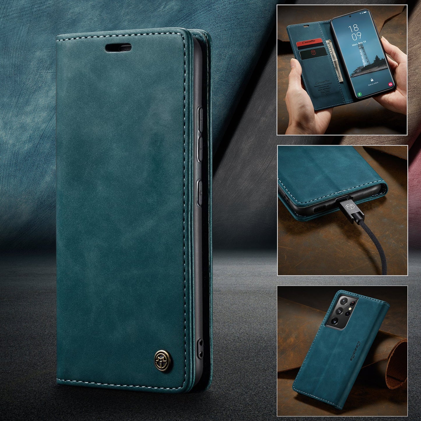 Multi-Function Retro Wallet Case for Samsung Galaxy