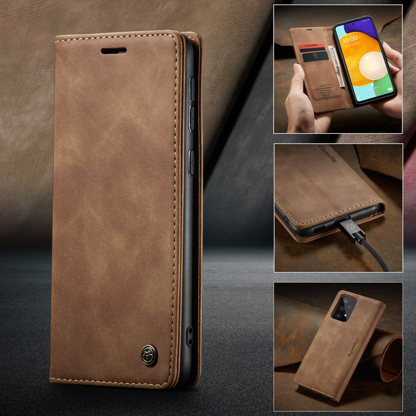 Multi-Function Retro Wallet Case for Samsung Galaxy