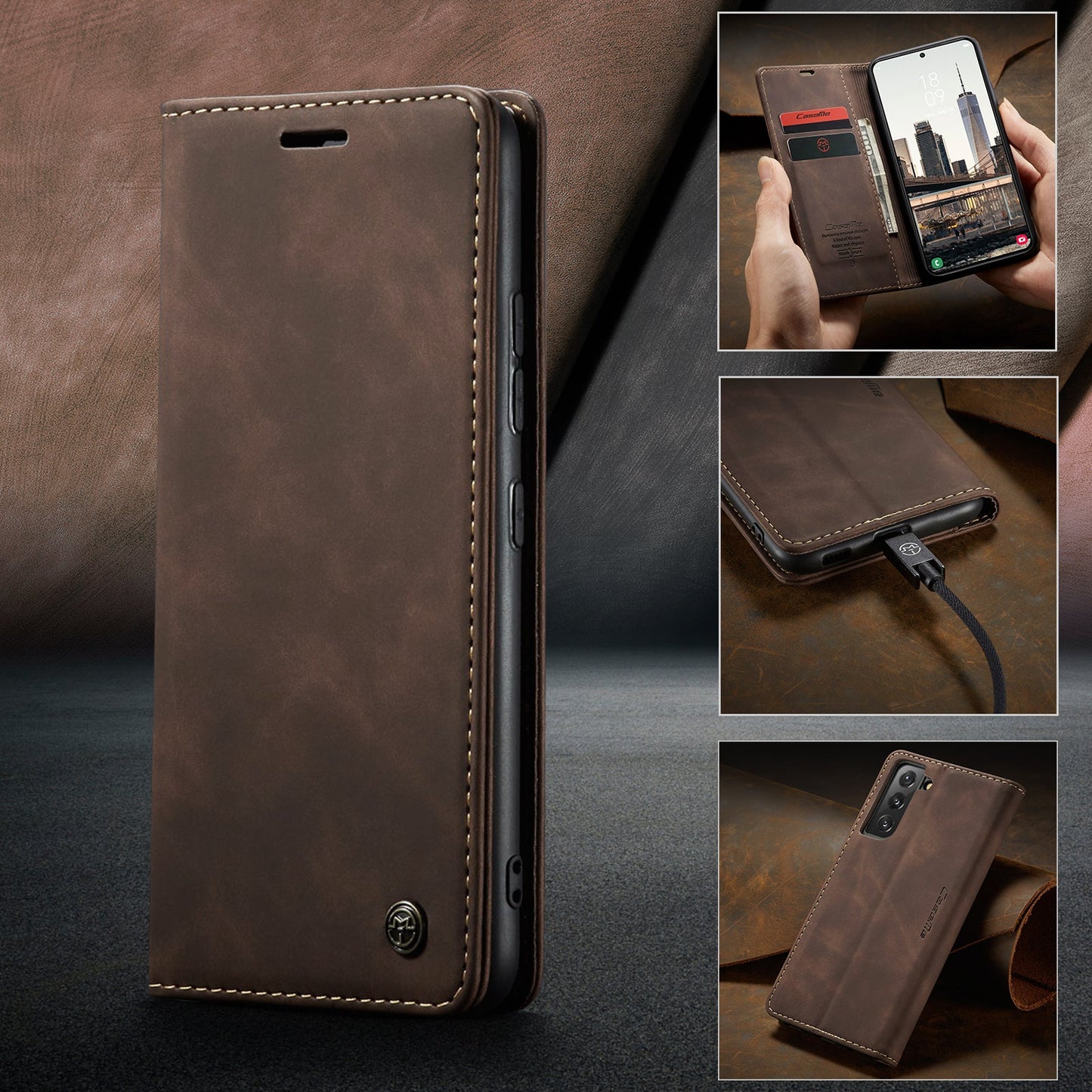 Multi-Function Retro Wallet Case for Samsung Galaxy