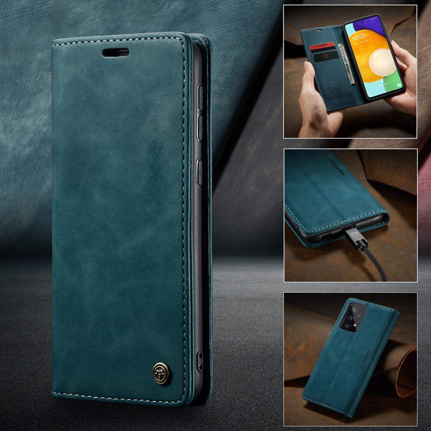 Multi-Function Retro Wallet Case for Samsung Galaxy