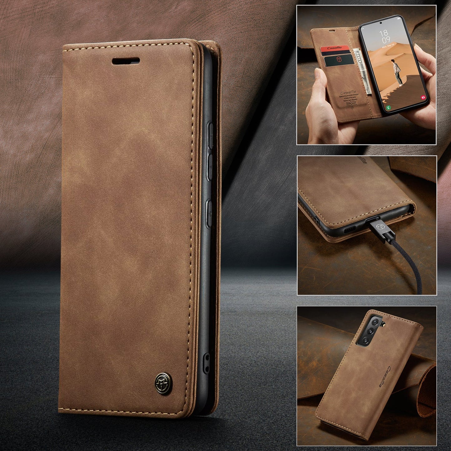 Multi-Function Retro Wallet Case for Samsung Galaxy