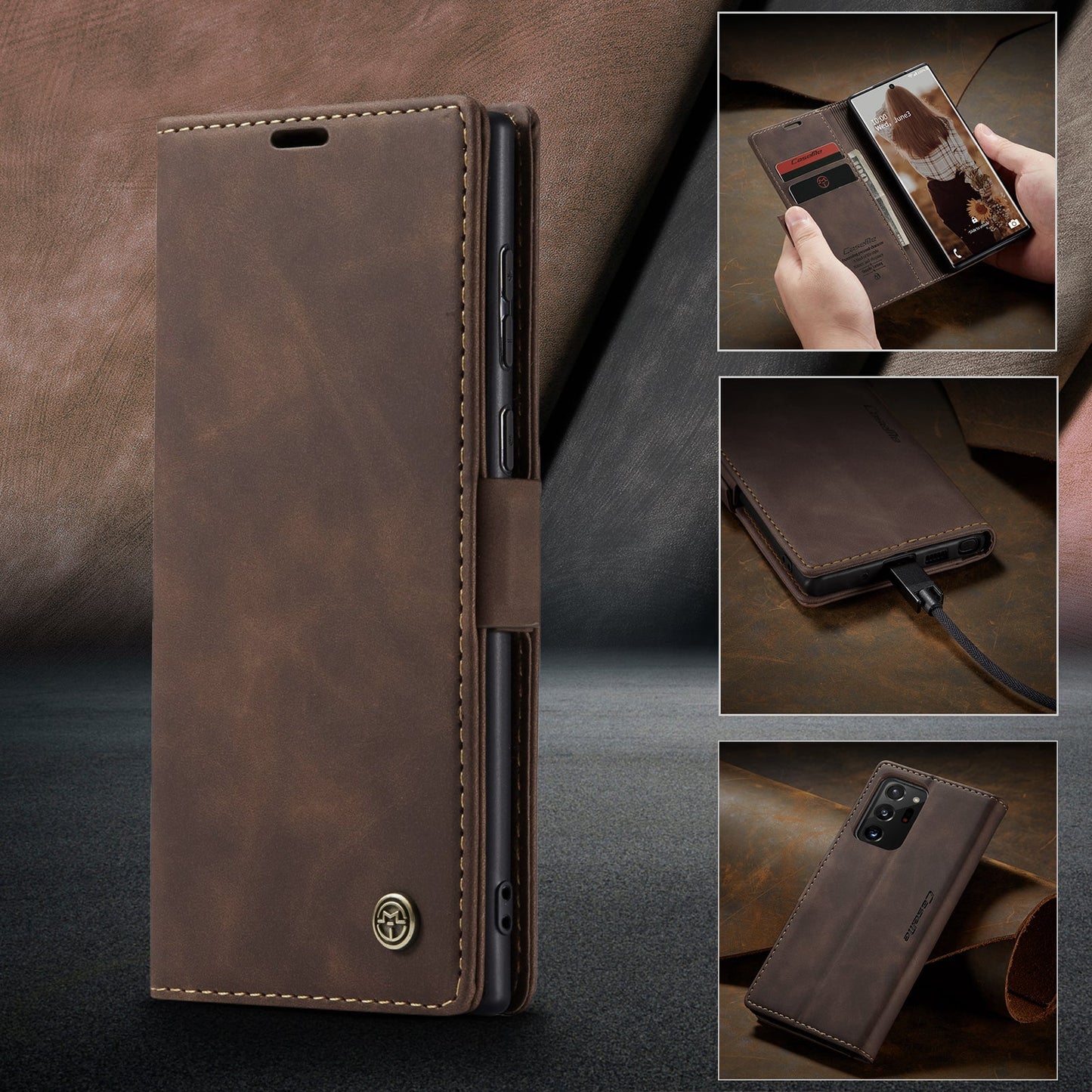 Multi-Function Retro Wallet Case for Samsung Galaxy
