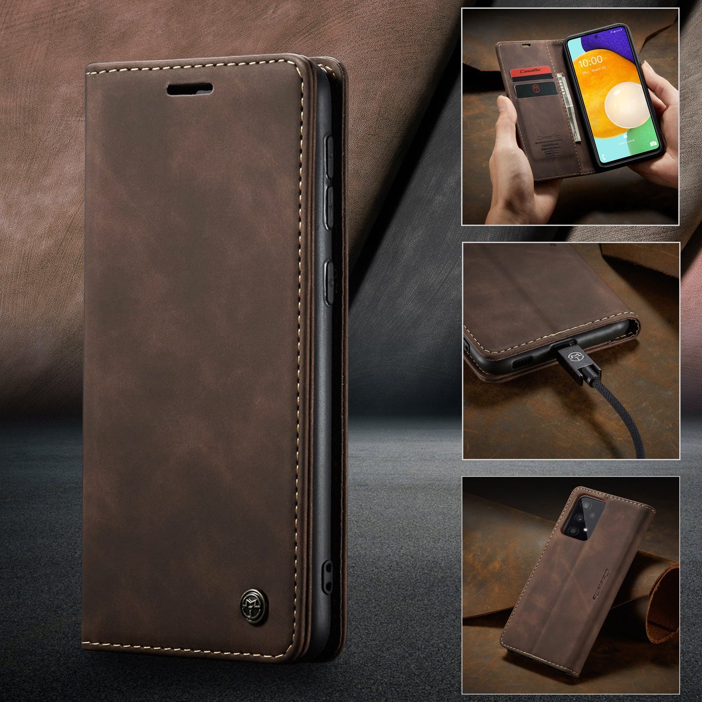 Multi-Function Retro Wallet Case for Samsung Galaxy