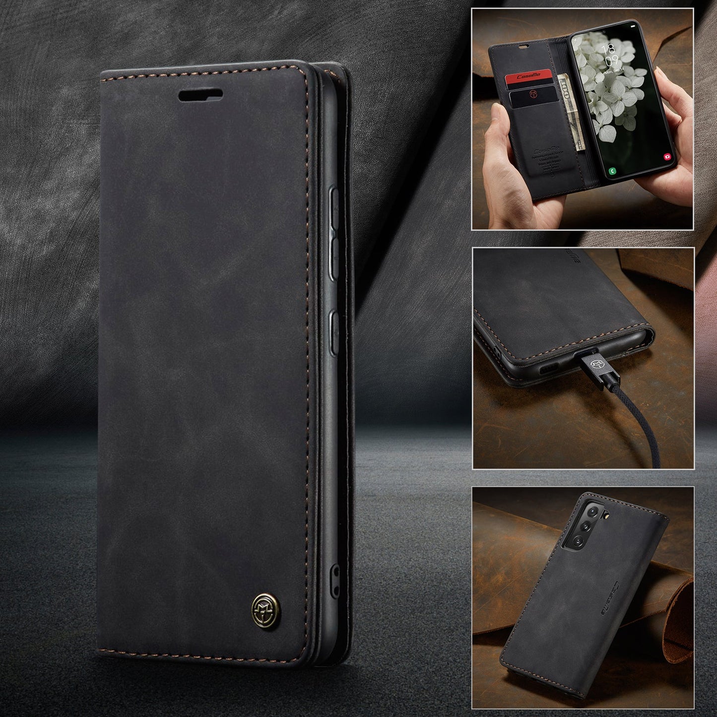 Multi-Function Retro Wallet Case for Samsung Galaxy