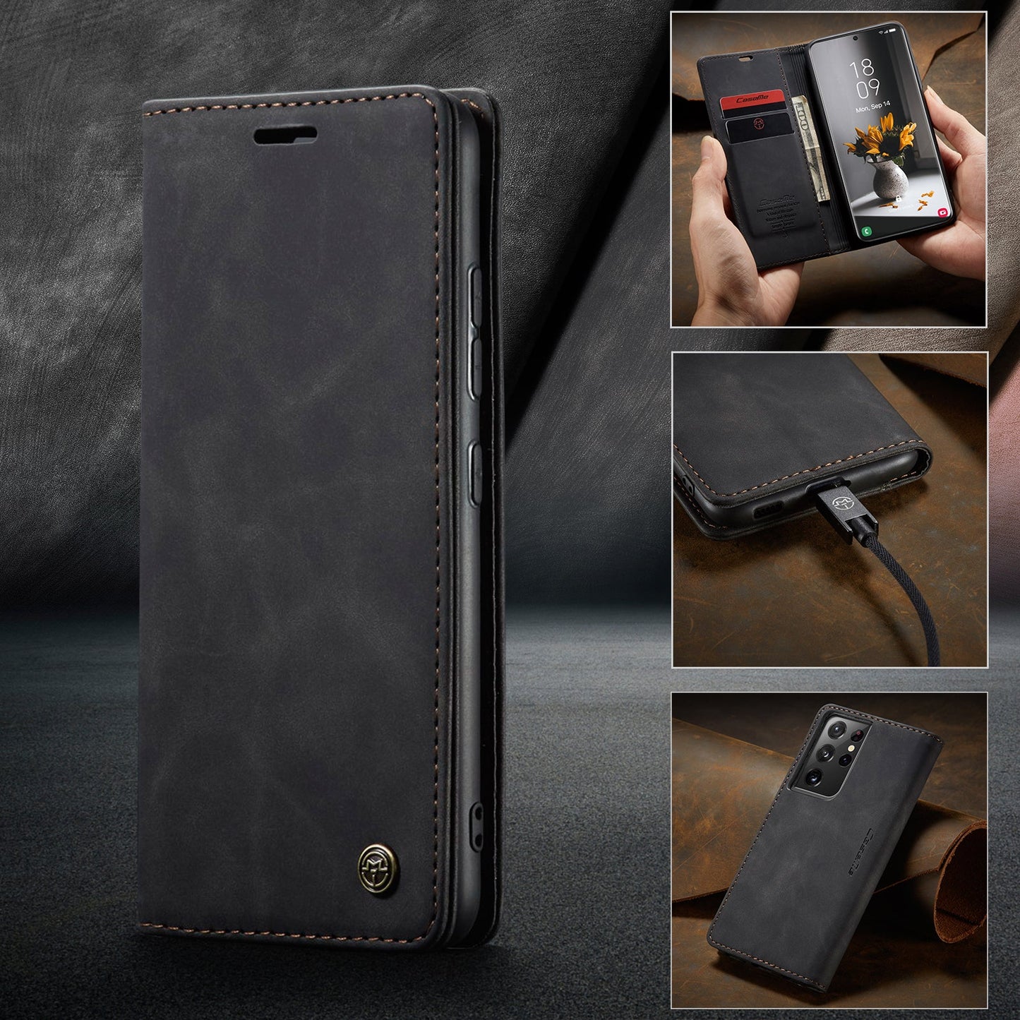 Multi-Function Retro Wallet Case for Samsung Galaxy