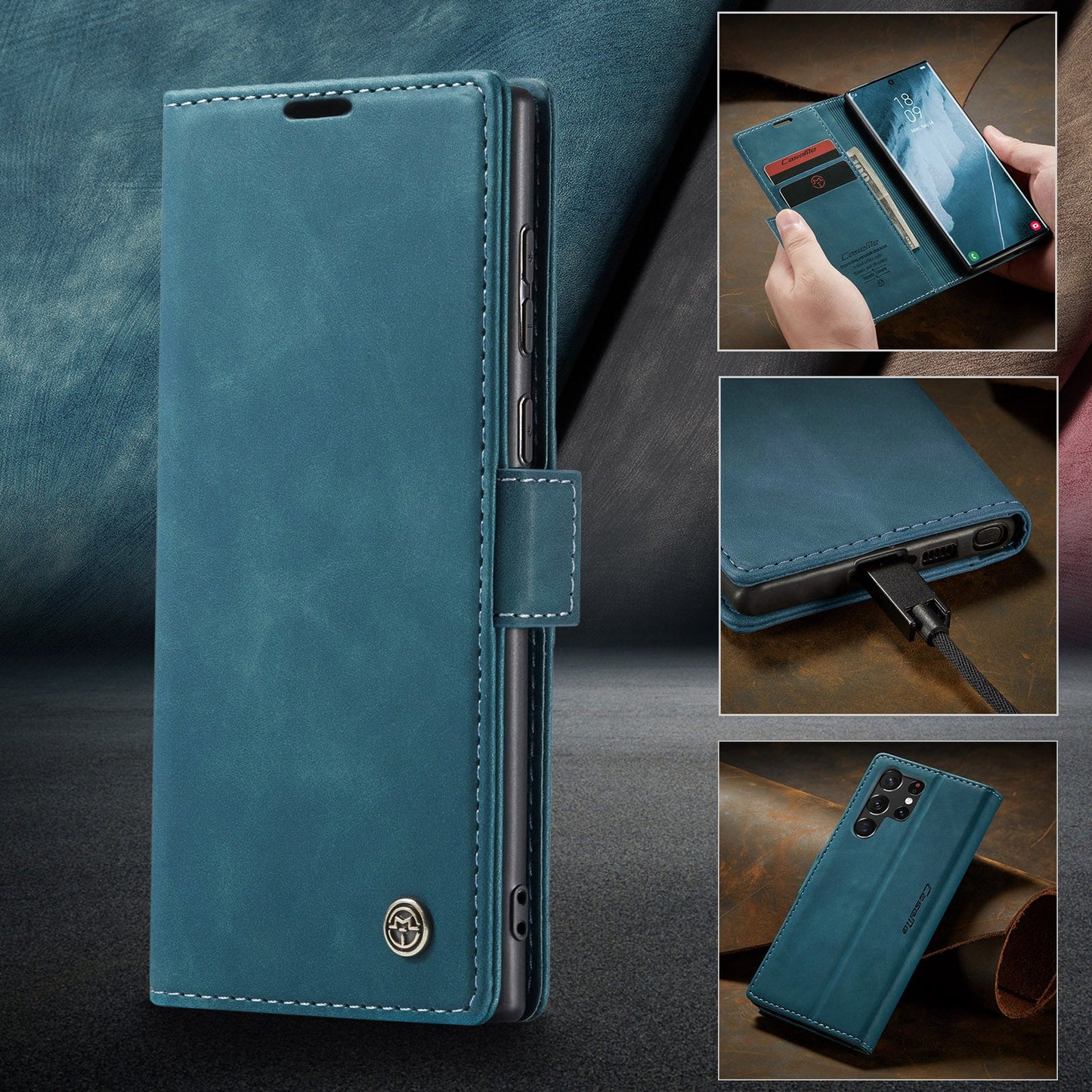 Multi-Function Retro Wallet Case for Samsung Galaxy