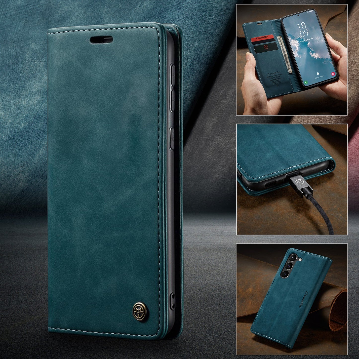Multi-Function Retro Wallet Case for Samsung Galaxy