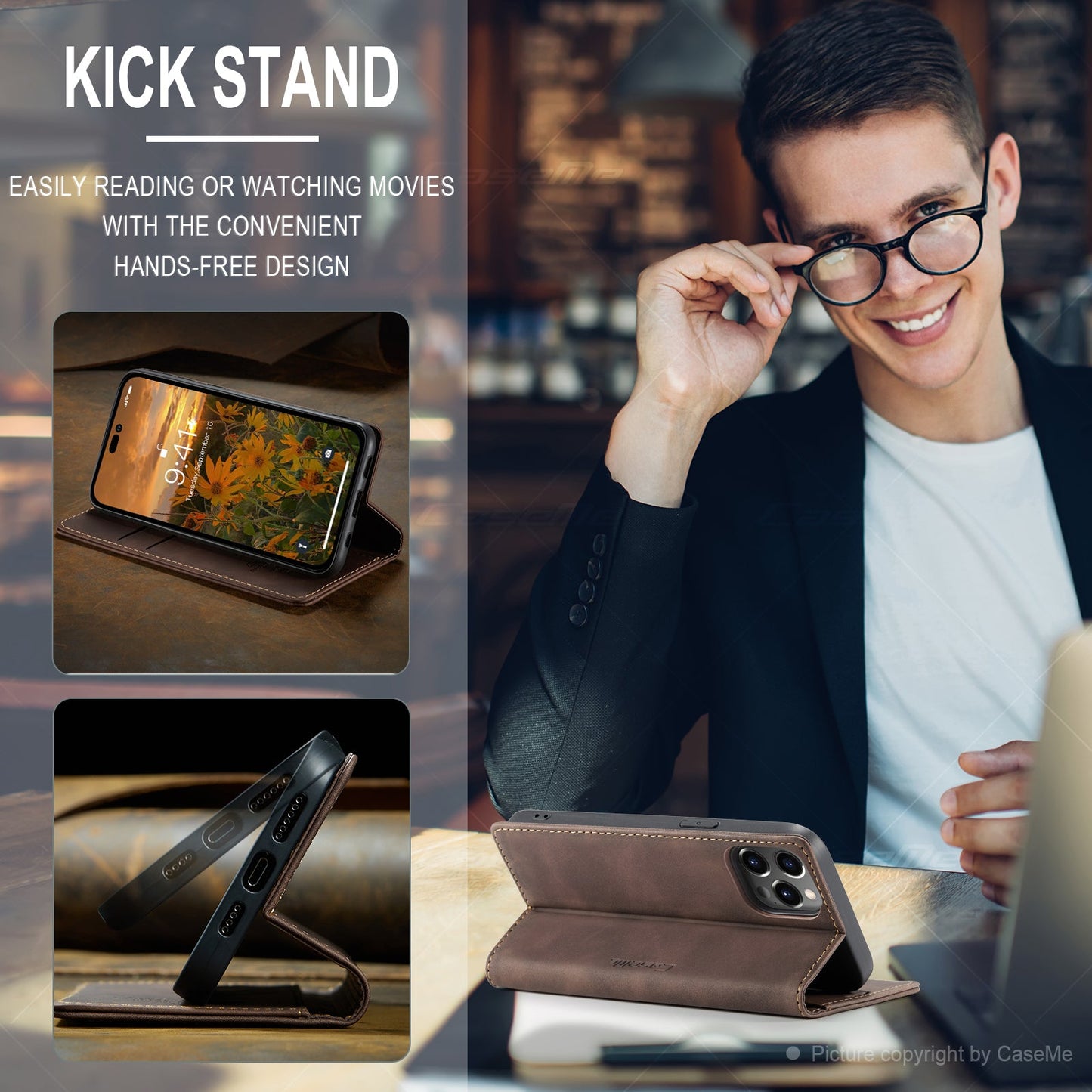 Multi-Function Retro Wallet Case for iPhone
