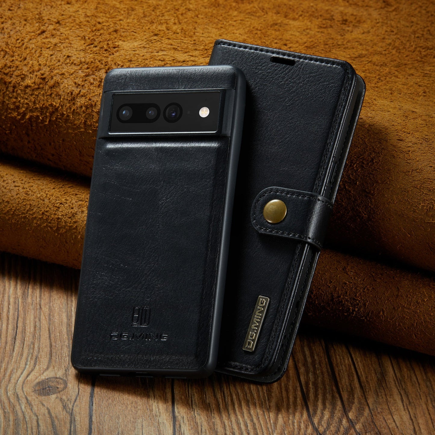 2 in 1 Detachable Flip Leather Case For Google Pixel